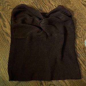 cute brown going out top